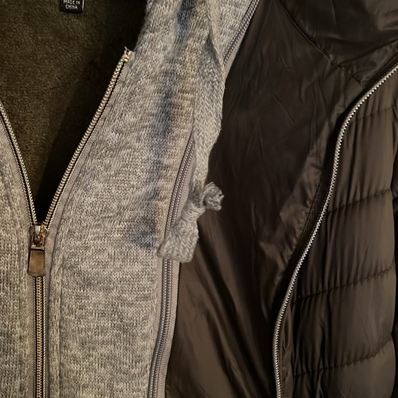 YMI women’s olive green layered look Jacket - Picture 5 of 8